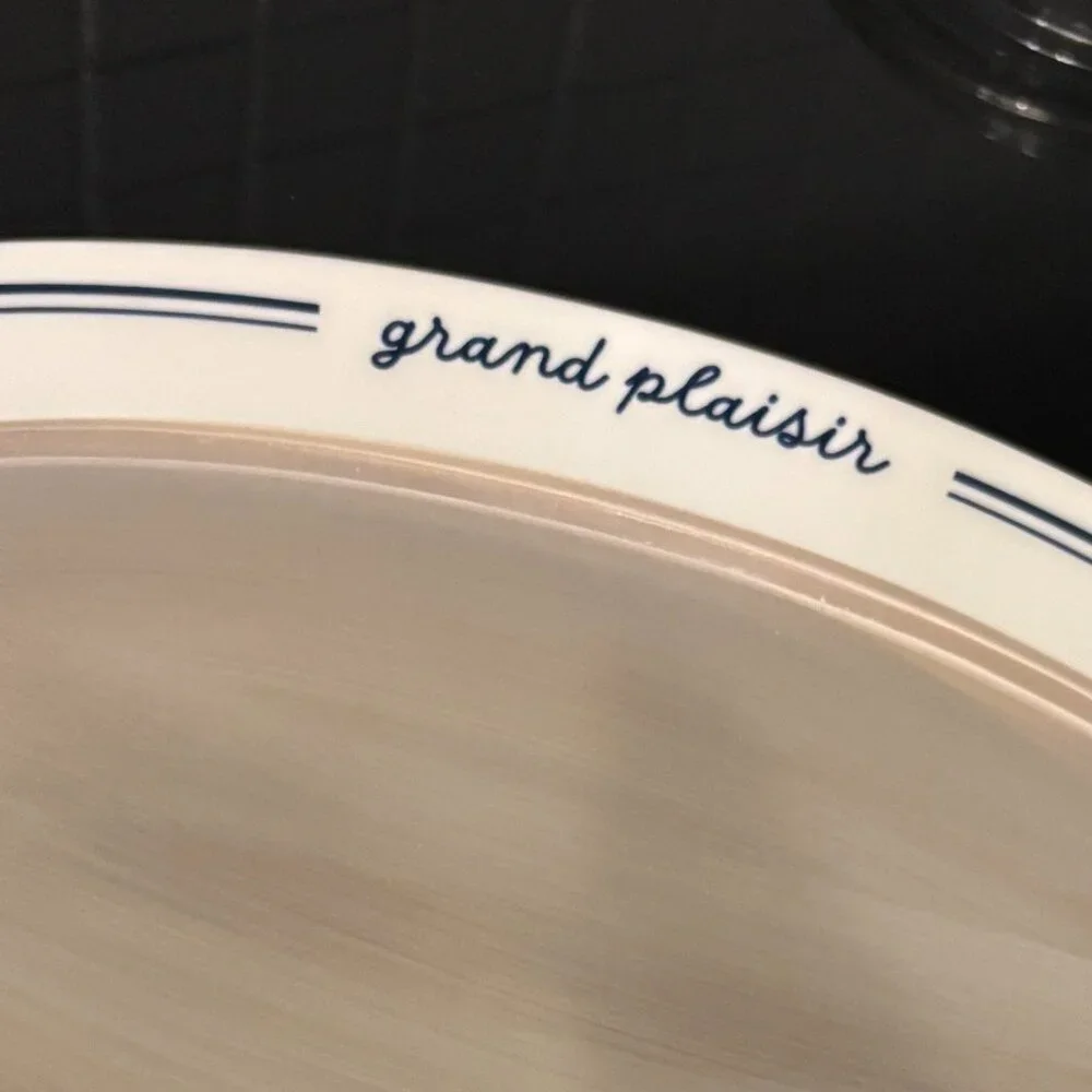 Anthropologie Café Violette Handpainted Stoneware Small Serving Platter NWT